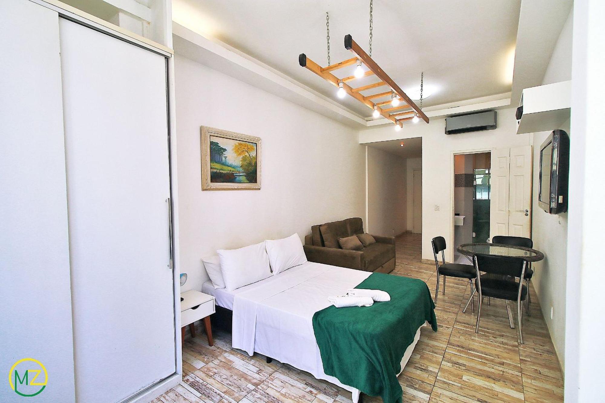 Studio Para 4 Pessoas Com Vista Mar Em Copacabana Rio de Janeiro Bagian luar foto